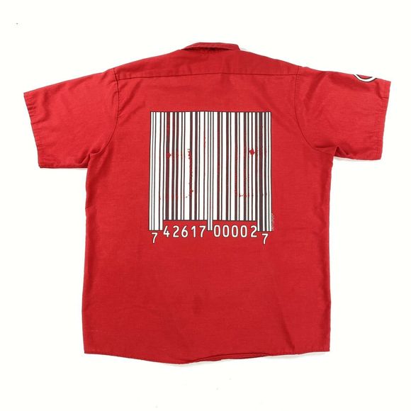 Red Kap Other - 00's Slipknot Barcode Metal Band Button Up Shirt